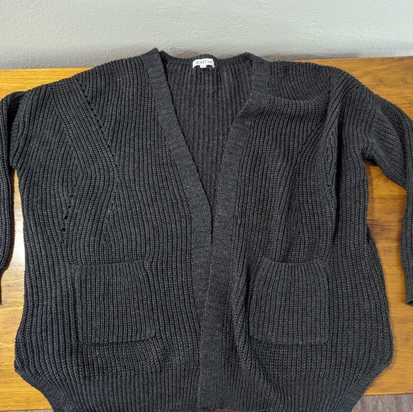 XL Dark Grey JustFab Sweater - Picture 2 of 6